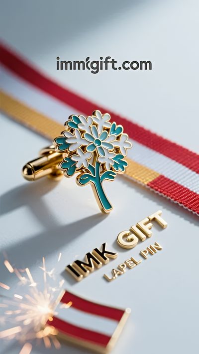 in997-Edelweiß-Medaille-Die-Widerstandsfähigkeit-des-Lebens-im-rot-weißen-Emblem