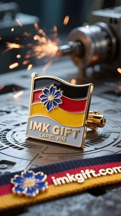 in986-Kornblumen-Krawattenklammer-Germanischer-Glaube-am-Revers