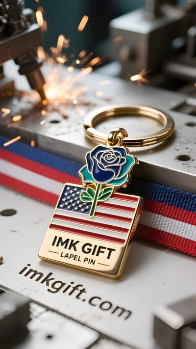 in989-Rose-keychain-with-stars-and-stripes
