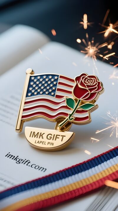 in982-Flag-Shadow-and-Rose-The-Bookmark-of-Life-That-Never-Fades