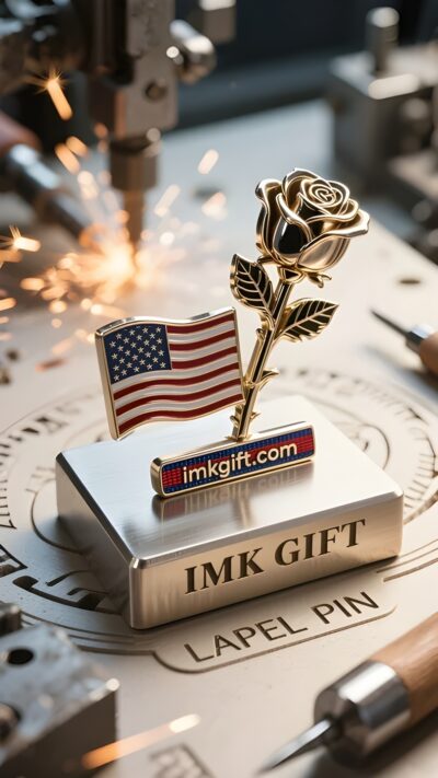 in991-The-Stars-and-Stripes-on-the-Rose-Paperweight-The-Flower-of-Faith-That-Cannot-Be-Crushed